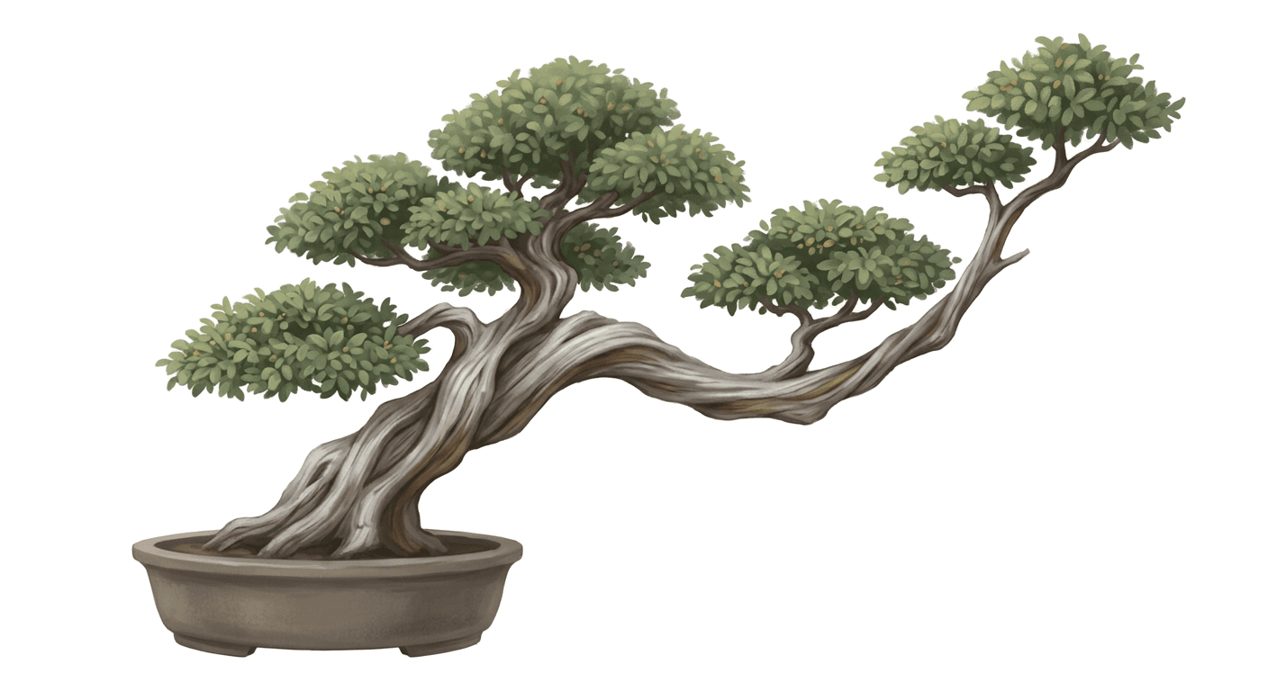 A walnut bonsai, your companion's memory of you, grown from your life