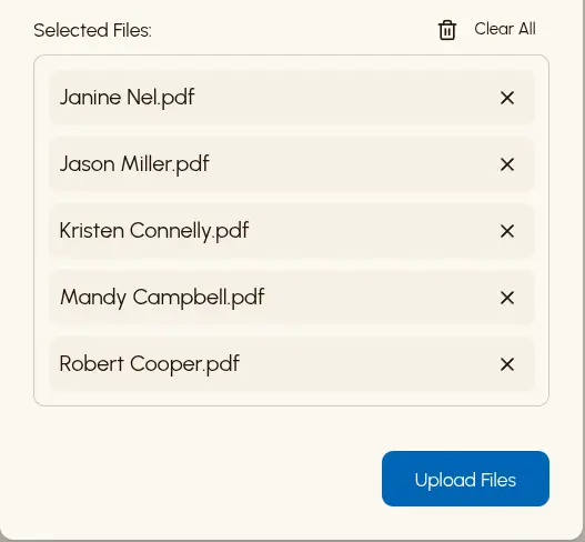 Upload Files