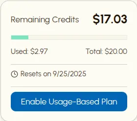 Credits Remaining